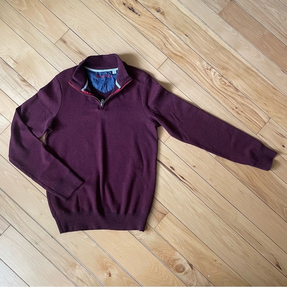 ROBERT Graham 1/4 Zip Long Sleeve Sweatshirt - Picture 3 of 10